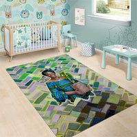 Wangari Maathai Area Rug Hummingbird Quote Tree Planting Theme Environmental Justice Tribute - Wonder Print Shop