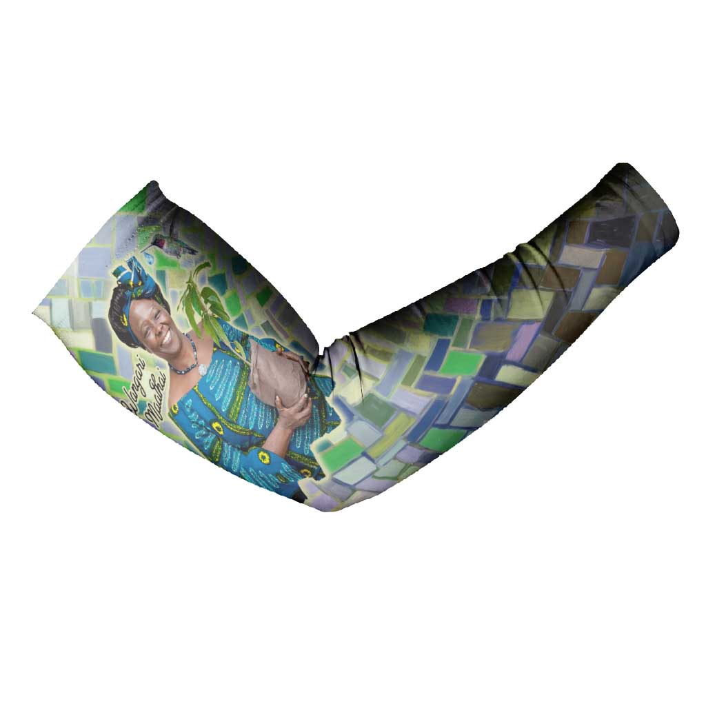 Wangari Maathai Arm Sleeves Hummingbird Quote Tree Planting Theme Environmental Justice Tribute - Wonder Print Shop