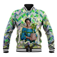 Wangari Maathai Baseball Jacket Hummingbird Quote Tree Planting Theme Environmental Justice Tribute - Wonder Print Shop