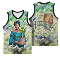 Wangari Maathai Basketball Jersey Hummingbird Quote Tree Planting Theme Environmental Justice Tribute - Wonder Print Shop
