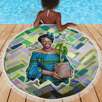 Wangari Maathai Beach Blanket Hummingbird Quote Tree Planting Theme Environmental Justice Tribute - Wonder Print Shop