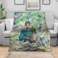 Wangari Maathai Blanket Hummingbird Quote Tree Planting Theme Environmental Justice Tribute - Wonder Print Shop