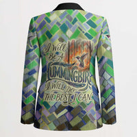Wangari Maathai Blazer Hummingbird Quote Tree Planting Theme Environmental Justice Tribute - Wonder Print Shop