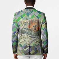 Wangari Maathai Blazer Hummingbird Quote Tree Planting Theme Environmental Justice Tribute - Wonder Print Shop