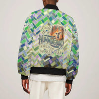 Wangari Maathai Bomber Jacket Hummingbird Quote Tree Planting Theme Environmental Justice Tribute - Wonder Print Shop