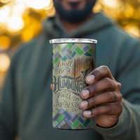 Wangari Maathai 4 in 1 Can Cooler Tumbler Hummingbird Quote Tree Planting Theme Environmental Justice Tribute - Wonder Print Shop