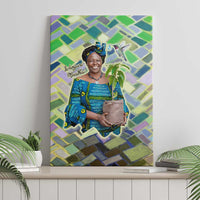 Wangari Maathai Canvas Wall Art Hummingbird Quote Tree Planting Theme Environmental Justice Tribute - Wonder Print Shop