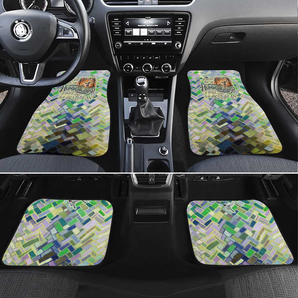 Wangari Maathai Car Mats Hummingbird Quote Tree Planting Theme Environmental Justice Tribute - Wonder Print Shop