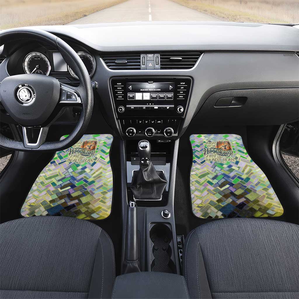 Wangari Maathai Car Mats Hummingbird Quote Tree Planting Theme Environmental Justice Tribute - Wonder Print Shop