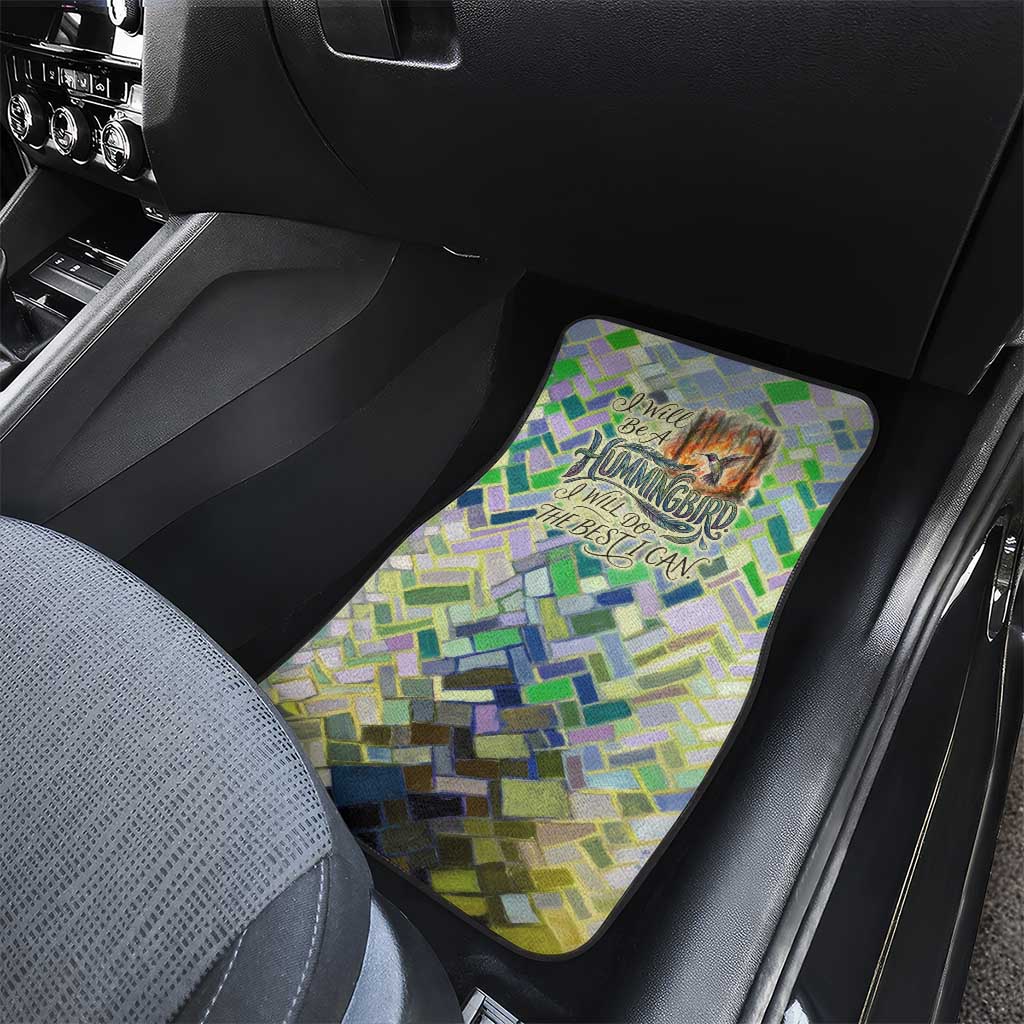 Wangari Maathai Car Mats Hummingbird Quote Tree Planting Theme Environmental Justice Tribute - Wonder Print Shop