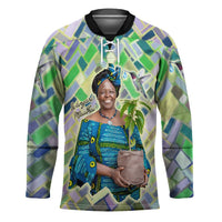 Wangari Maathai Hockey Jersey Hummingbird Quote Tree Planting Theme Environmental Justice Tribute - Wonder Print Shop