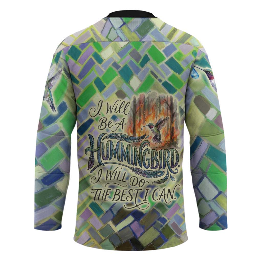 Wangari Maathai Hockey Jersey Hummingbird Quote Tree Planting Theme Environmental Justice Tribute - Wonder Print Shop