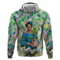 Wangari Maathai Hoodie Hummingbird Quote Tree Planting Theme Environmental Justice Tribute - Wonder Print Shop