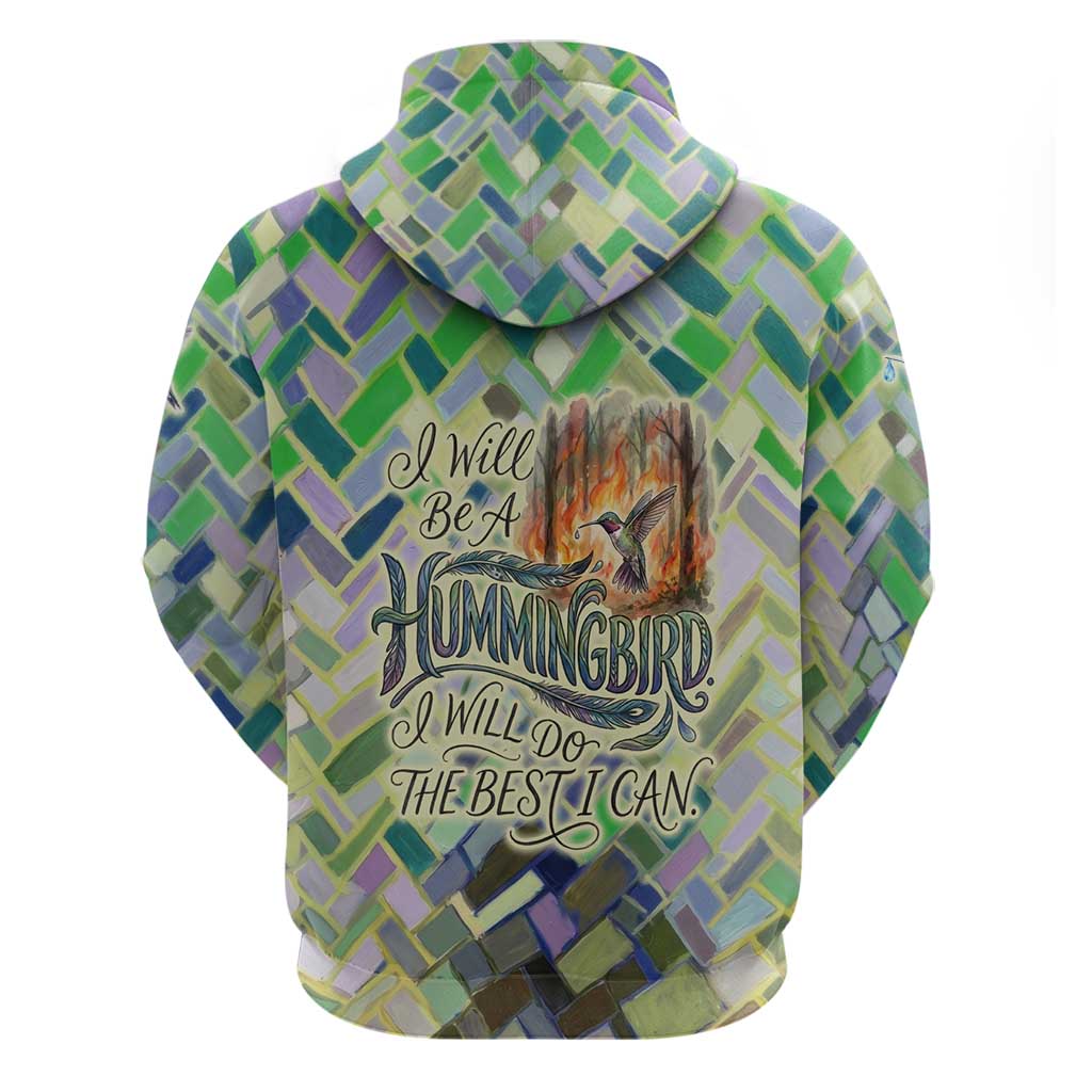 Wangari Maathai Hoodie Hummingbird Quote Tree Planting Theme Environmental Justice Tribute - Wonder Print Shop