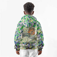 Wangari Maathai Kid Hoodie Hummingbird Quote Tree Planting Theme Environmental Justice Tribute - Wonder Print Shop