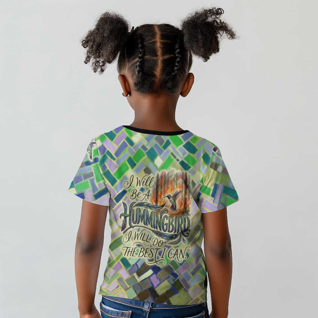 Wangari Maathai Kid T shirt Hummingbird Quote Tree Planting Theme Environmental Justice Tribute - Wonder Print Shop