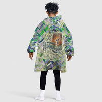 Wangari Maathai Kid Wearable Blanket Hoodie Hummingbird Quote Tree Planting Theme Environmental Justice Tribute - Wonder Print Shop