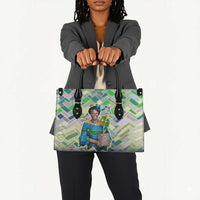 Wangari Maathai Leather Bag Hummingbird Quote Tree Planting Theme Environmental Justice Tribute - Wonder Print Shop