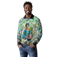 Wangari Maathai Long Sleeve Polo Shirt Hummingbird Quote Tree Planting Theme Environmental Justice Tribute - Wonder Print Shop
