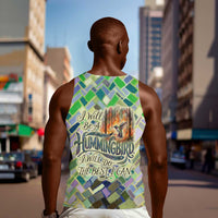 Wangari Maathai Men Tank Top Hummingbird Quote Tree Planting Theme Environmental Justice Tribute - Wonder Print Shop