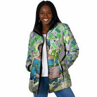 Wangari Maathai Padded Jacket Hummingbird Quote Tree Planting Theme Environmental Justice Tribute - Wonder Print Shop