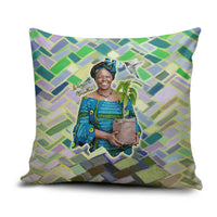 Wangari Maathai Pillow Cover Hummingbird Quote Tree Planting Theme Environmental Justice Tribute - Wonder Print Shop