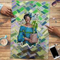 Wangari Maathai Puzzle Hummingbird Quote Tree Planting Theme Environmental Justice Tribute - Wonder Print Shop