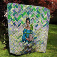 Wangari Maathai Quilt Hummingbird Quote Tree Planting Theme Environmental Justice Tribute - Wonder Print Shop