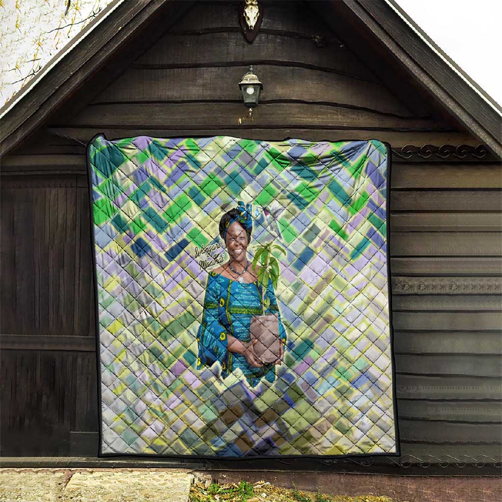 Wangari Maathai Quilt Hummingbird Quote Tree Planting Theme Environmental Justice Tribute - Wonder Print Shop