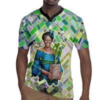 Wangari Maathai Rugby Jersey Hummingbird Quote Tree Planting Theme Environmental Justice Tribute - Wonder Print Shop