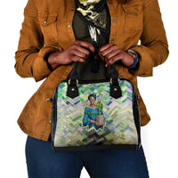 Wangari Maathai Shoulder Handbag Hummingbird Quote Tree Planting Theme Environmental Justice Tribute - Wonder Print Shop
