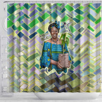 Wangari Maathai Shower Curtain Hummingbird Quote Tree Planting Theme Environmental Justice Tribute - Wonder Print Shop