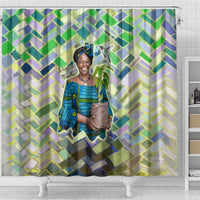Wangari Maathai Shower Curtain Hummingbird Quote Tree Planting Theme Environmental Justice Tribute - Wonder Print Shop