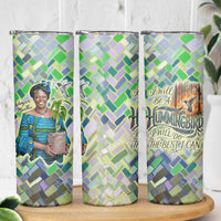 Wangari Maathai Skinny Tumbler Hummingbird Quote Tree Planting Theme Environmental Justice Tribute - Wonder Print Shop