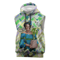 Wangari Maathai Sleeveless Hoodie Hummingbird Quote Tree Planting Theme Environmental Justice Tribute - Wonder Print Shop