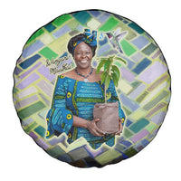 Wangari Maathai Spare Tire Cover Hummingbird Quote Tree Planting Theme Environmental Justice Tribute - Wonder Print Shop