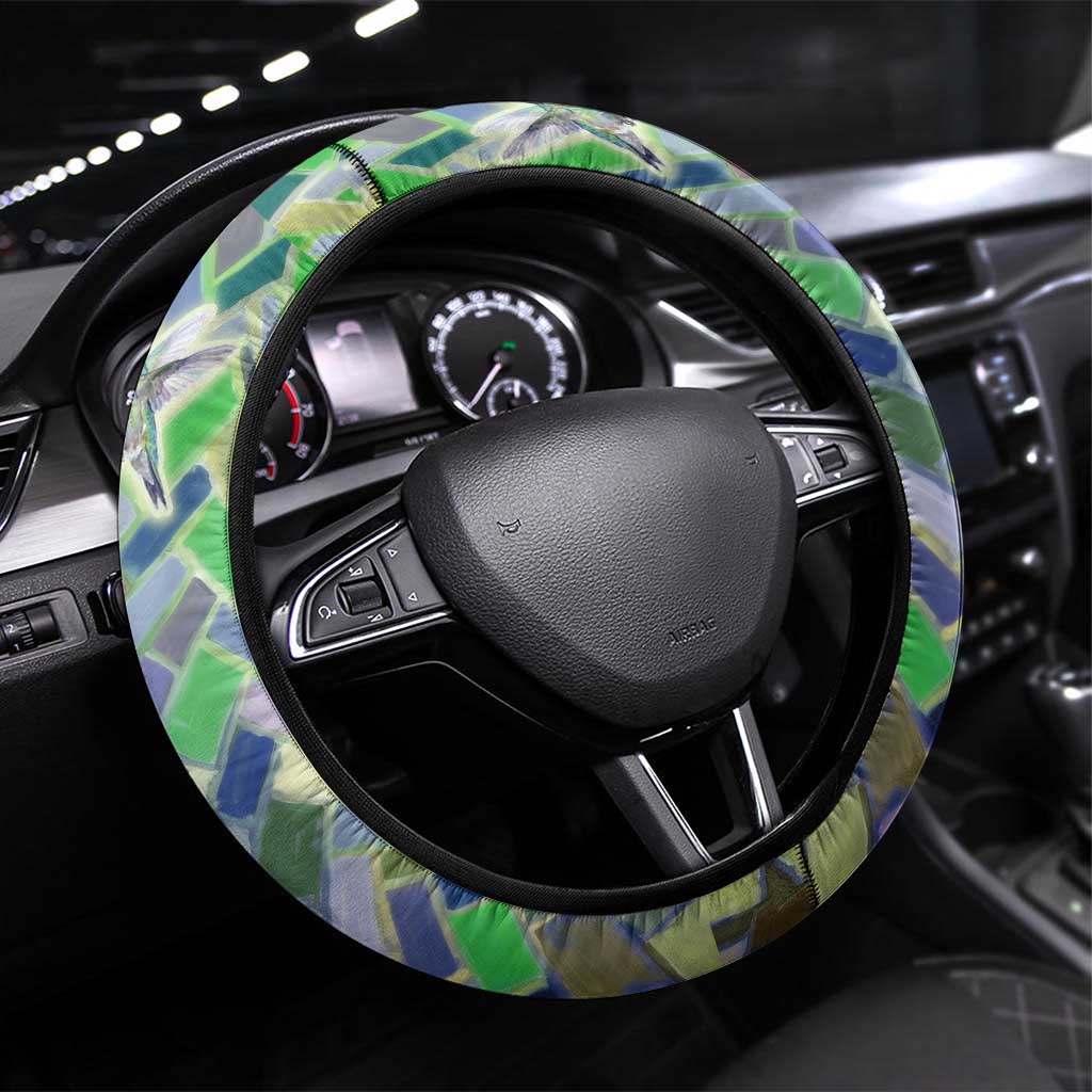 Wangari Maathai Steering Wheel Cover Hummingbird Quote Tree Planting Theme Environmental Justice Tribute - Wonder Print Shop
