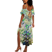 Wangari Maathai Summer Maxi Dress Hummingbird Quote Tree Planting Theme Environmental Justice Tribute - Wonder Print Shop
