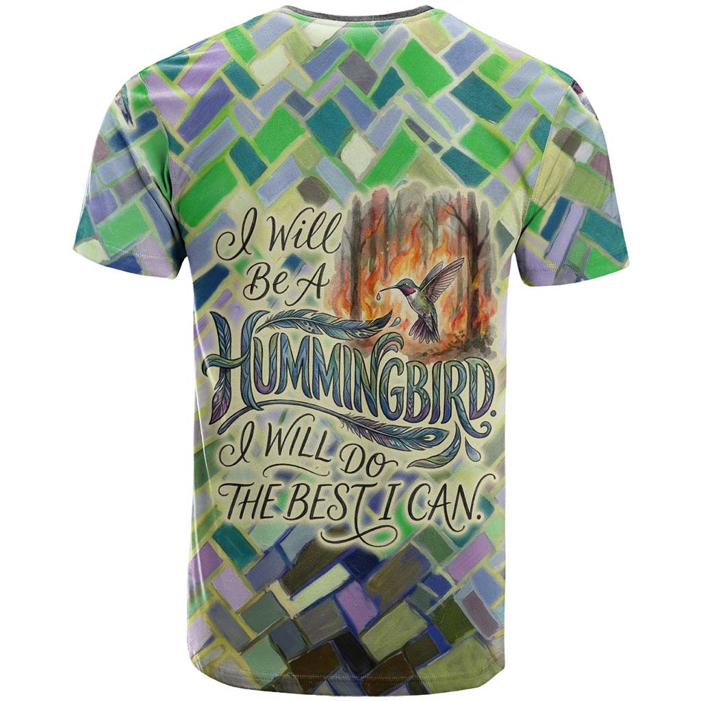 Wangari Maathai T shirt Hummingbird Quote Tree Planting Theme Environmental Justice Tribute - Wonder Print Shop