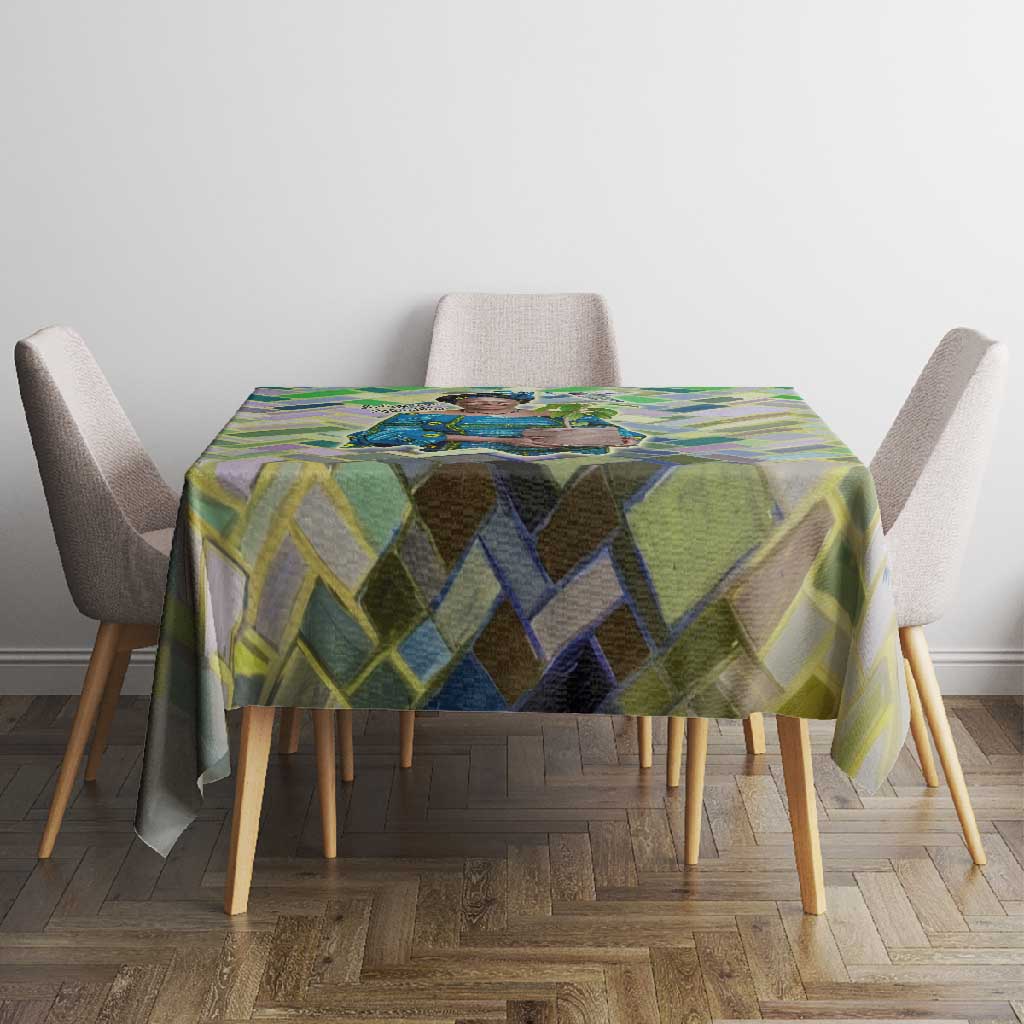 Wangari Maathai Tablecloth Hummingbird Quote Tree Planting Theme Environmental Justice Tribute - Wonder Print Shop