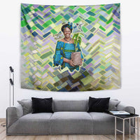 Wangari Maathai Tapestry Hummingbird Quote Tree Planting Theme Environmental Justice Tribute - Wonder Print Shop