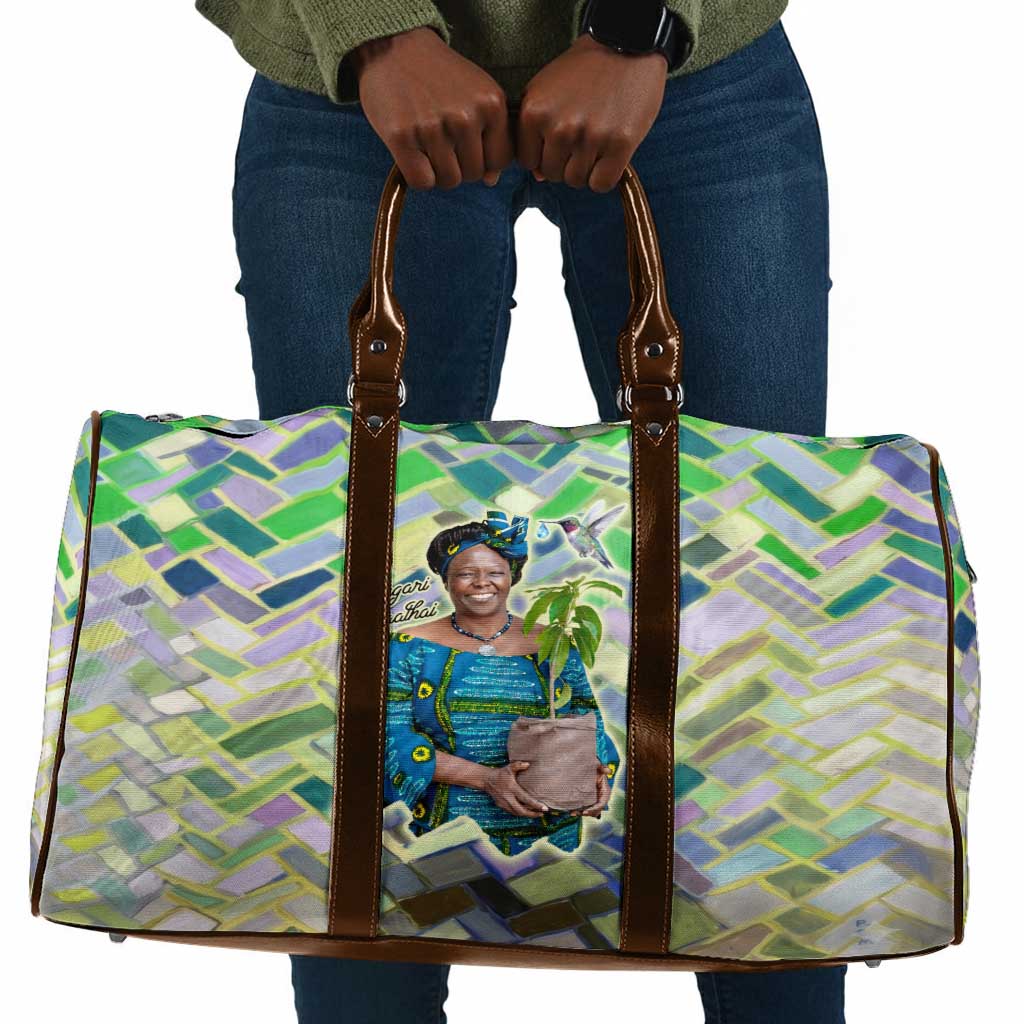 Wangari Maathai Travel Bag Hummingbird Quote Tree Planting Theme Environmental Justice Tribute - Wonder Print Shop
