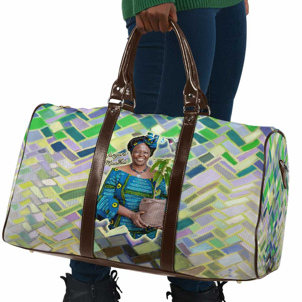 Wangari Maathai Travel Bag Hummingbird Quote Tree Planting Theme Environmental Justice Tribute - Wonder Print Shop