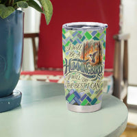 Wangari Maathai Tumbler Cup Hummingbird Quote Tree Planting Theme Environmental Justice Tribute - Wonder Print Shop