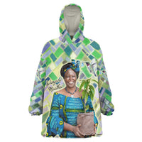 Wangari Maathai Wearable Blanket Hoodie Hummingbird Quote Tree Planting Theme Environmental Justice Tribute - Wonder Print Shop