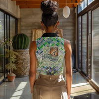 Wangari Maathai Women Sleeveless Polo Shirt Hummingbird Quote Tree Planting Theme Environmental Justice Tribute - Wonder Print Shop