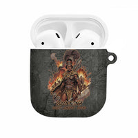 Queen Nzinga AirPods Case Fierce African Warrior Queen - Dark Tribal Fire Art - Wonder Print Shop
