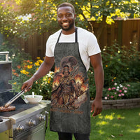 Queen Nzinga Apron Fierce African Warrior Queen - Dark Tribal Fire Art - Wonder Print Shop