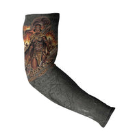 Queen Nzinga Arm Sleeves Fierce African Warrior Queen - Dark Tribal Fire Art - Wonder Print Shop