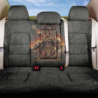 Queen Nzinga Back Car Seat Cover Fierce African Warrior Queen - Dark Tribal Fire Art - Wonder Print Shop